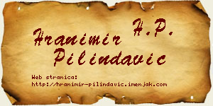 Hranimir Pilindavić vizit kartica